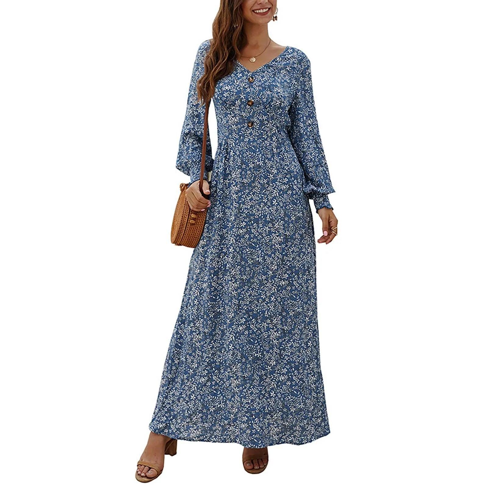 Sukienka maxi w kwiatowy wzór