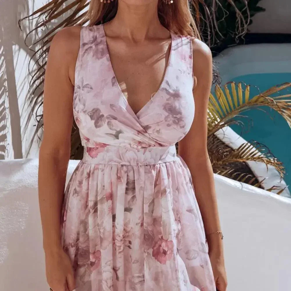 Sukienka maxi w kwiaty