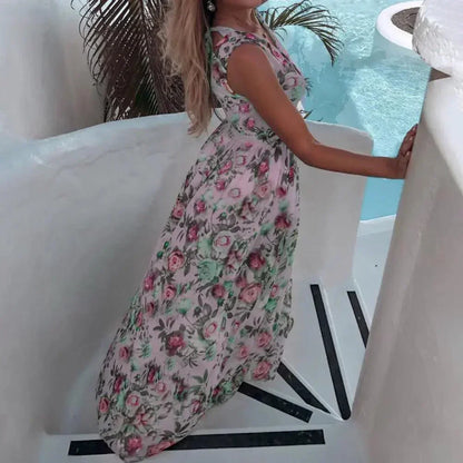 Sukienka maxi w kwiaty