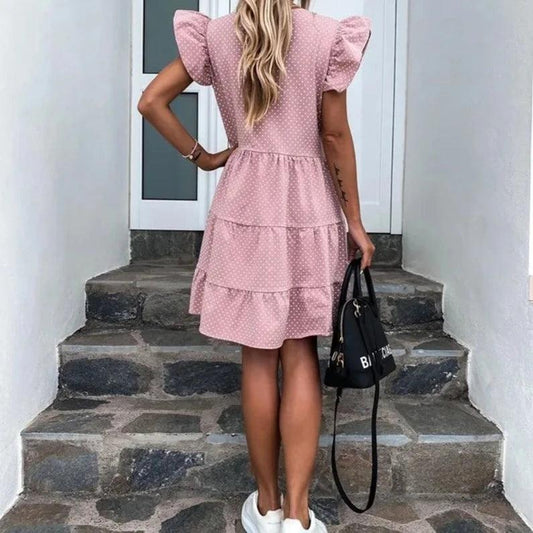 Sukienka mini w kropki