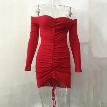 Sukienka mini ze ściągaczem