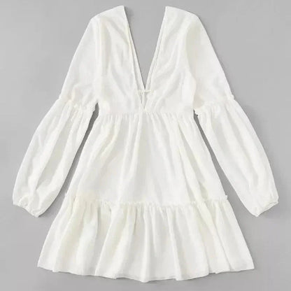 Sukienka z bufiastymi rękawami