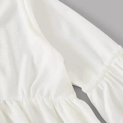 Sukienka z bufiastymi rękawami