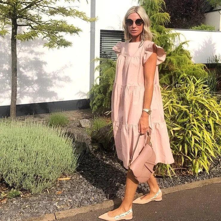 Sukienka z rozkloszowanym dołem