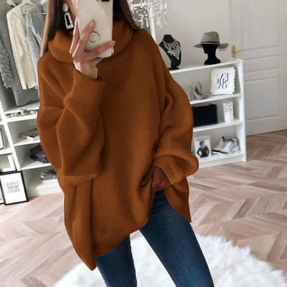Sweter damski oversize z golfem - Zolaro.pl