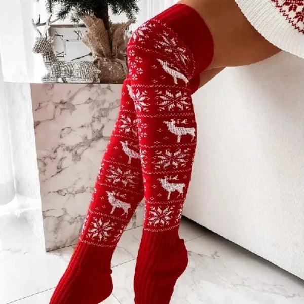 Świąteczne zakolanówki