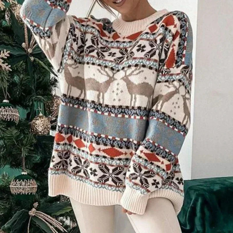 Świąteczny damski sweter