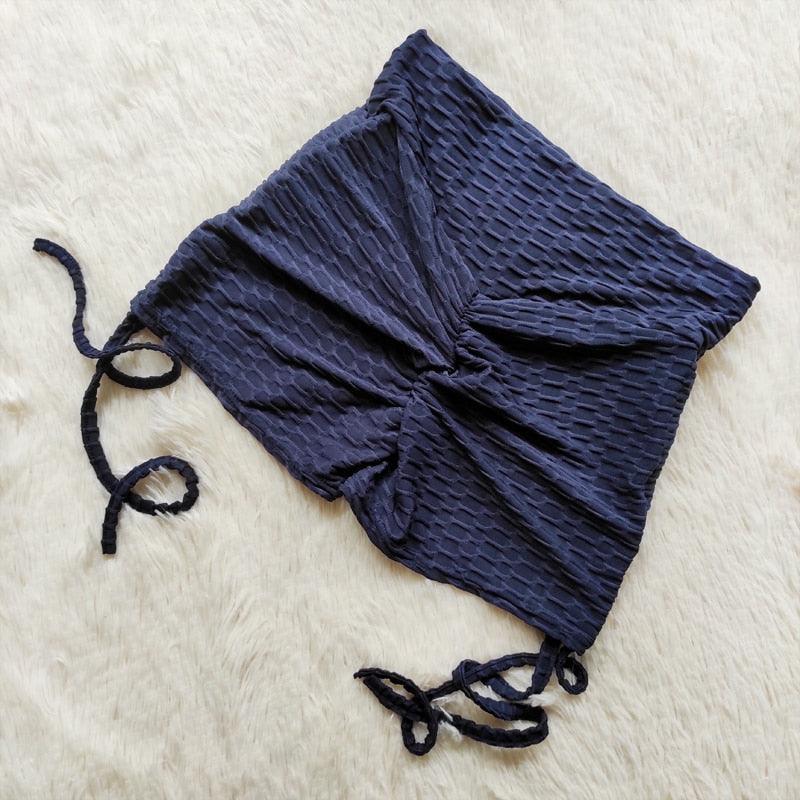 Szorty sportowe damskie ze ściągaczami