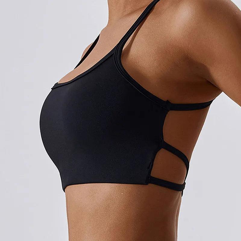 Top sportowy z odkrytymi plecami