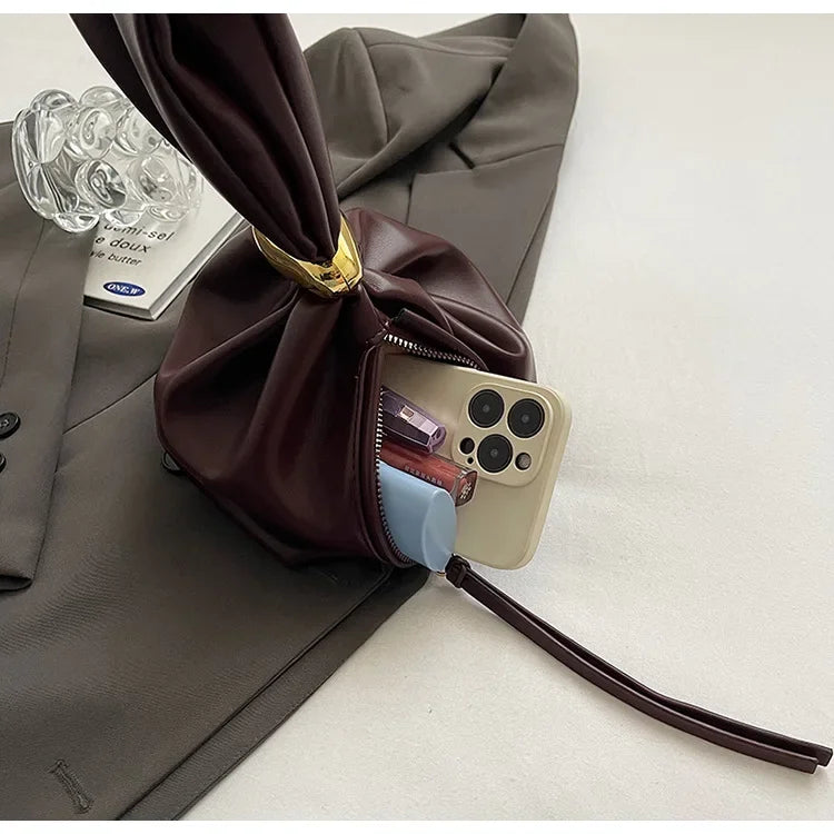 Torba worek ze złotym elementem