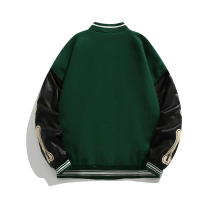 Vintage przejściowa kurtka damska bejsbolówka