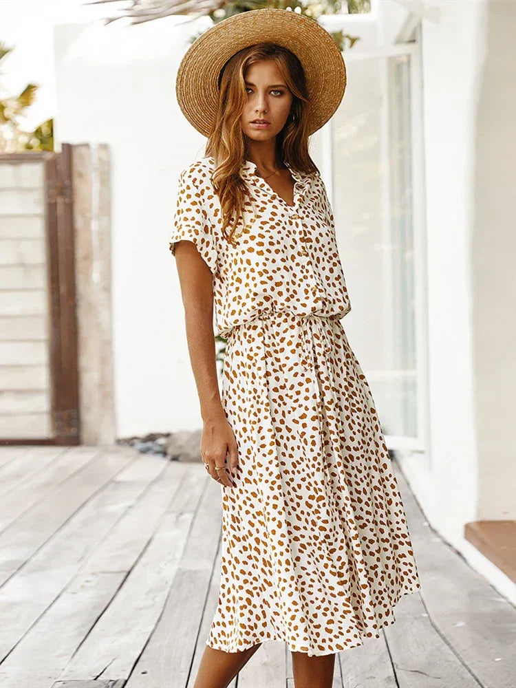 Wygodna sukienka midi