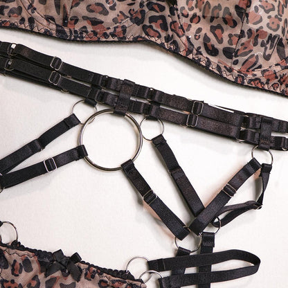 Zestaw bielizny w panterkę